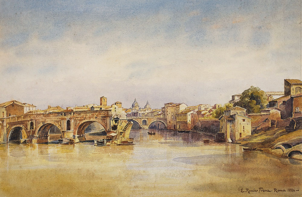 Ettore Roesler Franz,Ponte rotto (1886)